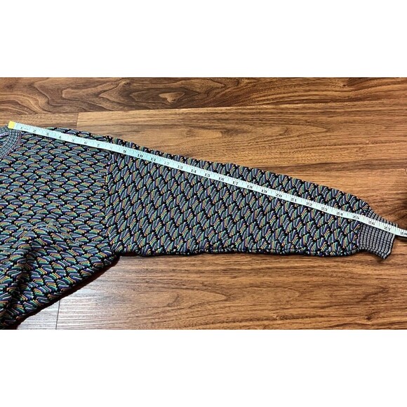 VTG Botto Made In Italy Sweater Mens XL 54 Multicolor Crewneck Cotton Blend Y2K - Picture 4 of 7